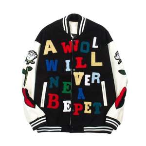 Chaqueta Varsity Personalizada para Hombre con Capucha, Cierre de Cremallera, Cuello Alto, 100% Algodón, Resistente al Viento y Transpirable, Estilo Casual - Product Image 6