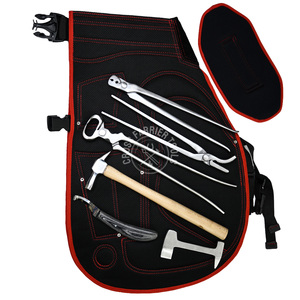 เครื่องเป่าเล็บมาใหม่พร้อมการรองรับหลังและชุดเครื่องมือ farrier nipper nipper NAIL Clincher เครื่องมือบัฟเฟอร์เล็บค้อนขับรถ - Product Image 1