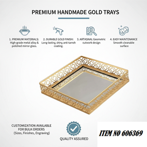 Bandeja de Servicio Ovalada de Metal, Hecha a Mano, Ecológica, Duradera, Decorativa, Moderna, Personalizable, con Acabado Pulido de Latón, Sólida - Product Image 3