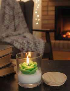 Vela de Vidrio con Aroma a Rosa - Etiqueta Privada Personalizada para Eventos y Regalos de San Valentín, Precio al por Mayor del Fabricante - Product Image 5