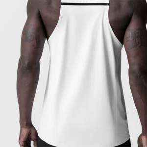 Camiseta sin Mangas para Hombre, Color Sólido, Tejido de Alta Calidad y Cómodo, Servicio OEM, Precio Económico, Ajuste para Hombre, Muestra Gratis - Product Image 5