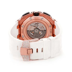 Montre de luxe Hip Hop en acier inoxydable avec cadran en verre, monture octogonale en quartz et diamants VVS Moissanite, édition limitée - Product Image 5