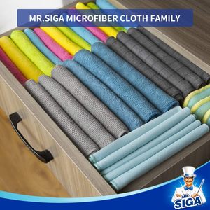 Chiffons de nettoyage en microfibre MR.SIGA, serviettes en microfibre sans traces, lot de 24, 12,6" x 12,6" - Product Image 2