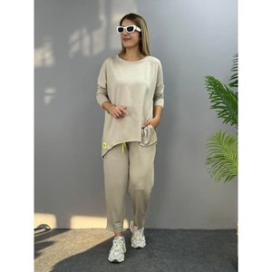 ชุดคู่ผ้าวิสโคสผสมฝ้ายลายละเอียด รุ่น Kadin Iki Iplik รหัสสินค้า 26747 - สีเบจ - Product Image 1
