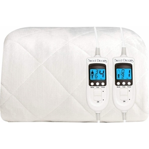 Manta eléctrica de calidad superior Sweet Dreams, cable de calefacción portátil con controles duales para todos los tamaños, para dormitorio, sala de estar y baño - Product Image 5