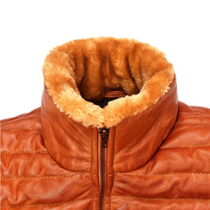 Chaqueta acolchada de invierno informal más vendida para hombre, estilo de tendencia, precios al por mayor, chaqueta acolchada de cuero - Product Image 3