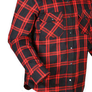 Camisas de Franela Personalizadas para Motociclistas, Camisas de Franela Transpirables con Protección para Motociclistas, OEM - Product Image 5