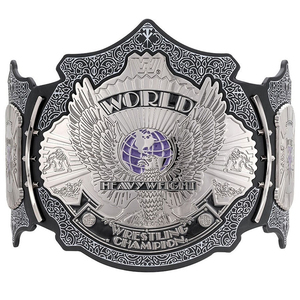 Blue WWF Big Eagle Championship Title Belt Aigle ailé Heavyweight Championship Belt 4mm ZINC Plaques Ceinture à sangle en cuir - Product Image 6