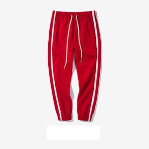 2025 nueva moda al por mayor personalizado de alta calidad joggers hombres mujeres unisex hombres pantalones de chándal raya lateral - Product Image 1