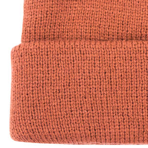 Bonnet d'hiver Jacquard de haute qualité bonnet tricoté à revers souple et uni de couleur épaisse avec logo personnalisé pour le voyage - Product Image 5
