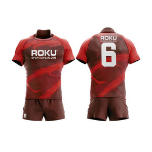 ชุดกีฬารักบี้สำหรับผู้ชายชุดออกกำลังกายระบายอากาศได้ดีชุดเล่นกีฬารักบี้หลากสไตล์และหลายสีสำหรับผู้ใหญ่ - Product Image 5