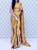 Sari indien traditionnel pour femme en soie Gajji de qualité supérieure, imprimé Bandhani, séchage rapide, tie-dye violet, pour fêtes, mariages et occasions festives