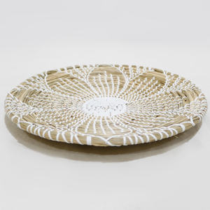 Cesta de pared colgante hecha a mano, jacinto de agua de algas marinas para decoración Natural del Hogar - Product Image 4