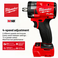 Clé à chocs sans fil Milwaukee FUEL 18V M18 avec moteur sans balais, 1/2 pouce, clé à chocs puissante pour travaux de réparation à domicile, bricolage