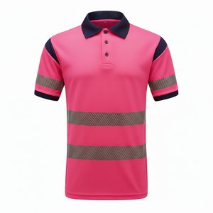 Camiseta de Seguridad Reflectante de Alta Visibilidad, Impermeable, Ligera y Transpirable, con Logotipo Personalizado, Clase 1 ANSI, para Trabajadores de Carreteras y Tráfico - Product Image 3