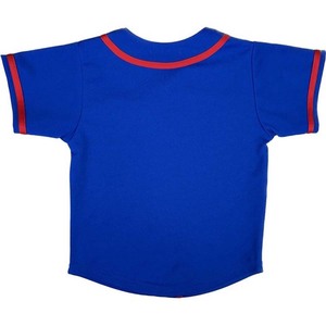 Vêtements de sport Adultes Baseball et Softball Porter des chemises en jersey Couleur rouge Blanc Rayé Design Manches courtes Coton Polyester Jersey - Product Image 4