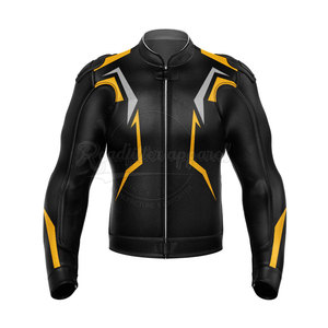 Chaqueta de carreras para hombre, chaqueta de cuero para moto de nuevo estilo, logotipos personalizados más vendidos en Pakistán - Product Image 3