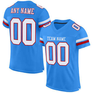 Nueva llegada de alta calidad camiseta de fútbol americano transpirable manga corta que absorbe la humedad antibacteriano al por mayor - Product Image 2