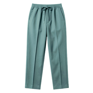Men's Korean Style <b>Drawstring</b> Semi-Formal Pants Loose Fit Breathable Smart Casual Office Wear <b>Trousers</b> - Product Image 5
