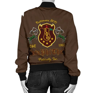 Iota phi theta 1963ซาตินปักลายสไตล์นักศึกษาชาวกรีกเสื้อนอกซาตินเงาวาว - Product Image 4