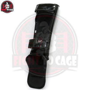 Protège-tibias de boxe légers en cuir avec boucle auto-agrippante pour entraînement de combat – Le meilleur fournisseur tendance - Product Image 3