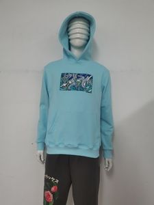 Sweat à capuche ras du cou vintage surdimensionné de haute qualité sweats vierges lavés en gros pour hommes - Product Image 3