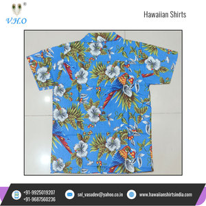 Camisas hawaianas de algodón con estampado de cereza y loro para hombre, ropa de fiesta de la mejor calidad para verano, venta al por mayor - Product Image 5