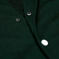 Veste universitaire en laine personnalisée de haute qualité, best-seller, avec empiècements sur le devant, à capuche, respirante et à séchage rapide pour hommes