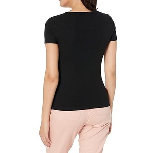 T-shirt côtelé à manches courtes pour femmes - Product Image 6