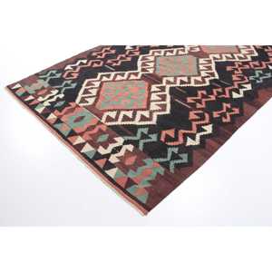 Tapis vintage, grand tapis turc de 6,1 x 9,5 pieds, tapis à pois marron orange - Product Image 2
