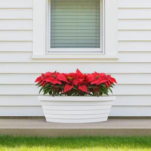 Maceta en forma de barco Macetas de plástico para decoración de balcón para interiores y exteriores - Product Image 1