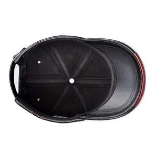 หมวกเบสบอลหนังปรับได้ใช้ได้ทุกเพศหมวกกีฬาลำลองและสตรีทแวร์พร้อมปีกแบนกันน้ำสำหรับผู้ชายและผู้หญิง - Product Image 3