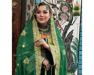 Robe afghane faite à la main de bonne qualité, dernière robe longue à manches longues brodée pour femmes, pour la culture afghane - Vente en gros toutes saisons - Product Image 2