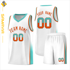 Ensemble d'uniformes de basket-ball réversibles personnalisés pour hommes, maillot et short de l'équipe de jeunes, vêtements de sport à impression par sublimation - Product Image 1