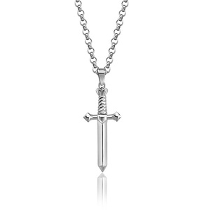 Versión India Cruz hombres collar personalidad moda colgante Simple Hip Hop cien accesorios a juego - Product Image 1