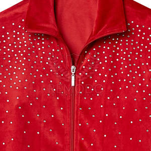 Conjunto de chándal con diamantes de imitación para mujeres activas Conjunto de pantalones y Sudadera con capucha elegante Perfecto para chándal de mujer - Product Image 5