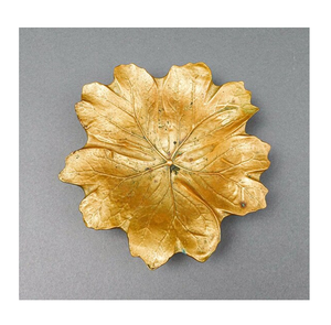 Cuenco de latón decorativo para ocasiones festivas al mejor precio Directo del proveedor indio Cuenco de hojas tradicional hecho a mano - Product Image 1