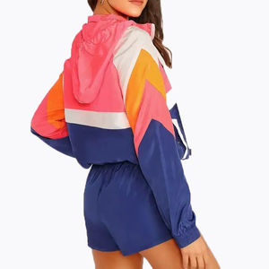 เสื้อแจ็คเก็ตกันลมแบบมีฮู้ด ซิปครึ่งตัว ระบายอากาศ กันน้ำ สำหรับผู้หญิง รุ่นใหม่ปี 2025  พร้อมโลโก้ด้านหน้า เหมาะสำหรับฤดูร้อน - Product Image 6