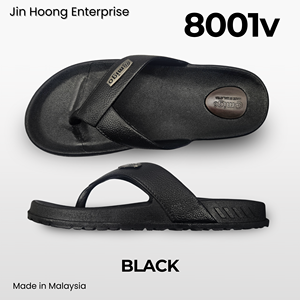 Sandalias de PVC para Hombre, Chanclas Negras Ligeras Antideslizantes y Cómodas, Proveedor Mayorista @migo 8001v Hecho en Malasia - Product Image 2