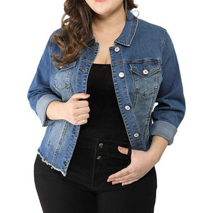 แจ็กเก็ตยีนส์สำหรับผู้หญิงเสื้อคลุมยีนส์มีกระดุมมีกระดุมแบบลำลองสำหรับผู้หญิงเสื้อแจ็กเก็ตยีนส์สำหรับฤดูใบไม้ร่วง - Product Image 6