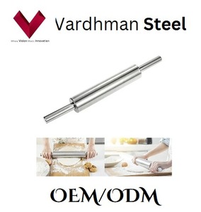 2025 Hot Selling Items Stainless Steel <b>Rolling</b> <b>Pin</b>, Metal <b>rolling</b> <b>pin</b>, Stainless steel dough roller, Durable <b>rolling</b> <b>pin</b> - Product Image 4