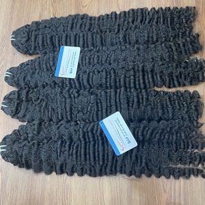 Pour Genius Weft Super Double Trame Remy Hair Steam Burmese Curl & Vietnamese Curl No Synthetic No Tangle - Product Image 2