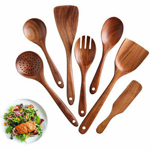 Ensemble de couverts en bois de manguier écologique de luxe du fabricant, haute qualité, style moderne unique, logo personnalisé, taille personnalisée, en stock, pour la maison - Product Image 2