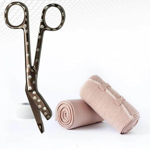 Ciseaux opératoires de meilleure qualité Ciseaux à pansement chirurgical à usage unique en acier métallique à sonde latérale pour usage hospitalier - Product Image 3