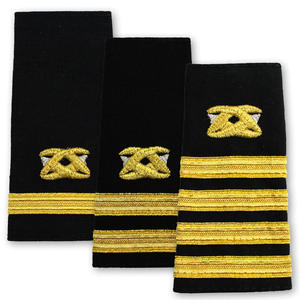 Insignia de Charretera de Royal Navy con bordado hecho a mano, etiqueta de logotipo personalizado y marca para vestido o uso formal - Product Image 1