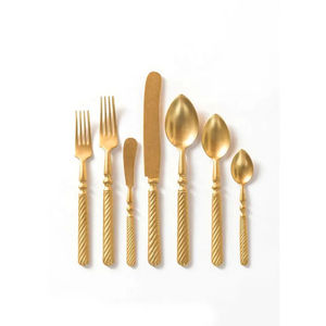 Juego de Cubiertos de Diseño Elegante con Mango, Acero Inoxidable, con Cubiertos de Alta Gama, Perfecto para Uso en Hoteles y Banquetes, Cubiertos Plateados - Product Image 5