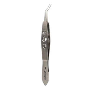 Pinzas de Lehner para Cirugía Ocular con Punta Angulada, Puntas Curvas y Delicadas para Agarre, 10.5 cm de Longitud, 13 mm, Uso Manual en Hospitales - Product Image 3