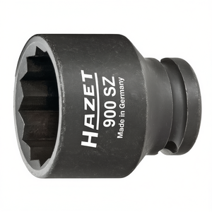 Hazet 1/2'' <b>12</b>-<b>Point</b> Square <b>Socket</b> with Traction Profile and Borehole - Product Image 2