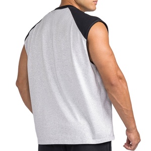 Camiseta Deportiva Personalizada con Diseño de Panel, Ropa Deportiva para Hombre, 100% Algodón, Camiseta de Yoga sin Mangas, Ropa Deportiva Lisa para Verano - Product Image 3