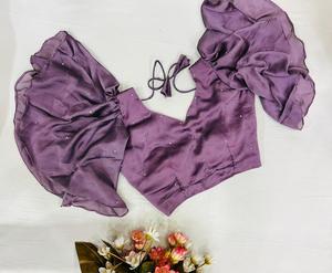 Tops de seda para mujer, blusas informales de manga larga, Tops cortos elegantes con espalda abierta, patrón con gancho cosido